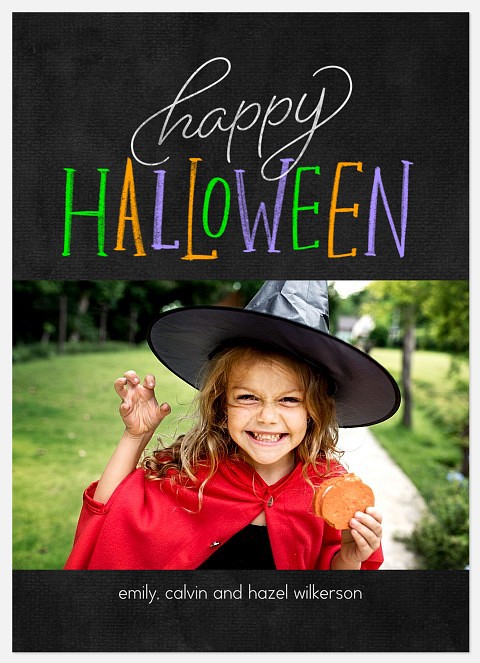 Sketched Halloween Halloween Photo Cards
