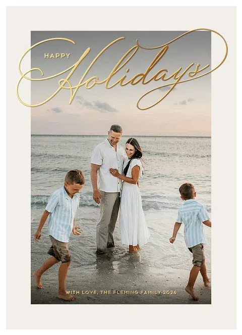 Winter Dance Personalized Holiday Cards
