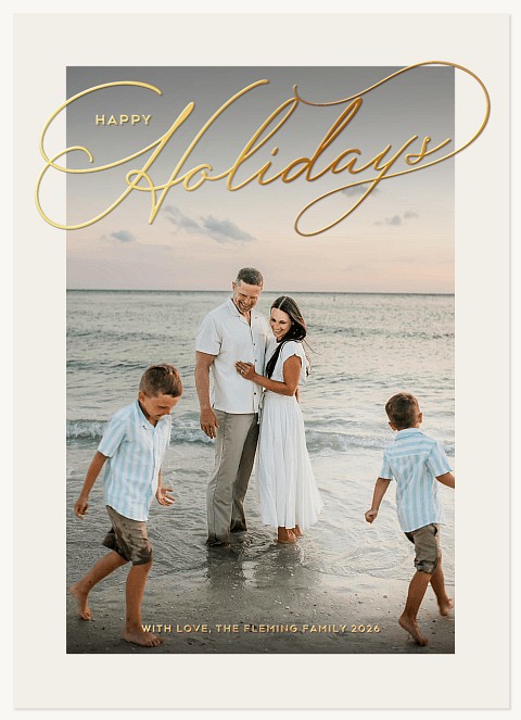 Winter Dance Personalized Holiday Cards