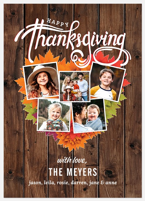 Heartfelt Thanks Thanksgiving Cards