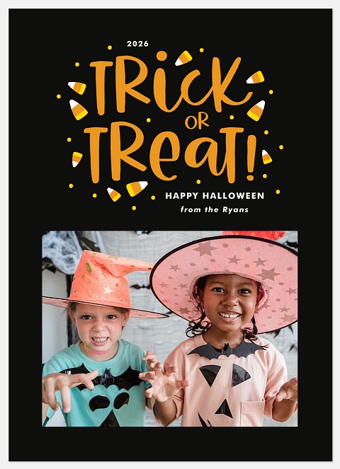 Sweet Treat Halloween Photo Cards