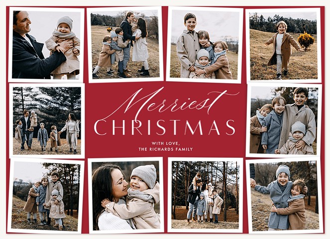 Snapshot Gallery Personalized Holiday Cards