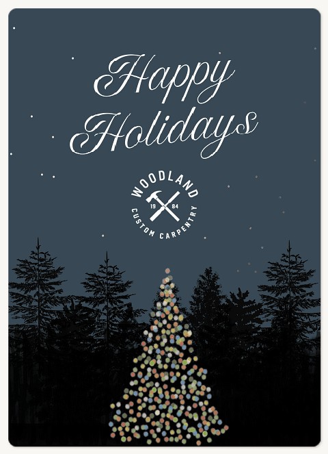 Colorful Glow Holiday & Christmas Magnet Cards