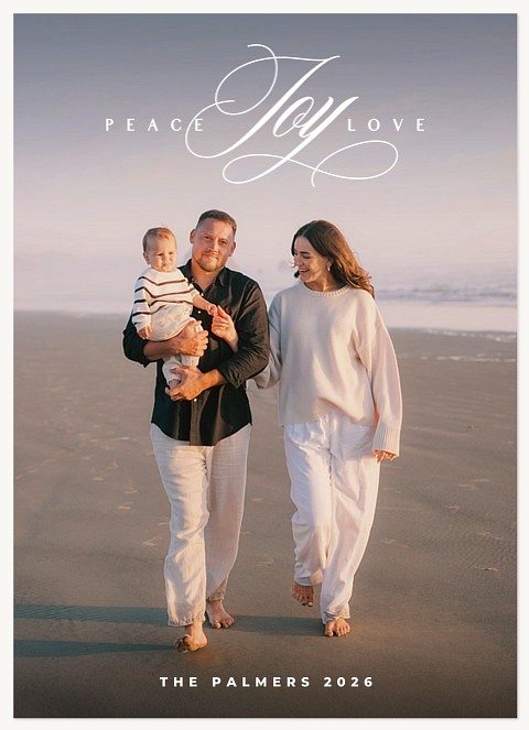 Scripted Joy Personalized Holiday Cards
