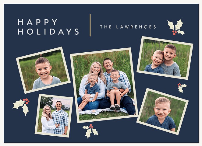 Holly Gallery Personalized Holiday Cards