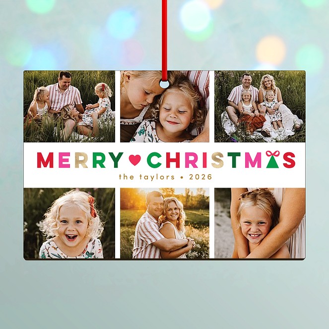 Merry Mosaic Custom Ornaments