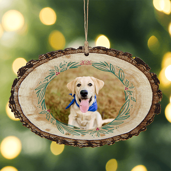 Woodland Wreath Personalized Ornaments