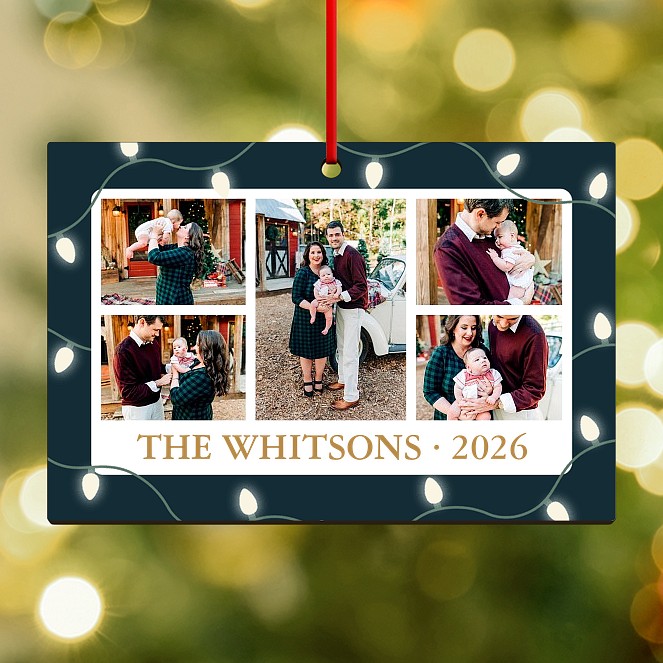 Illuminated Moments Personalized Ornaments