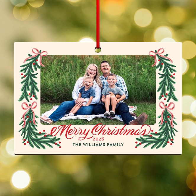 Evergreen Wishes Personalized Ornaments