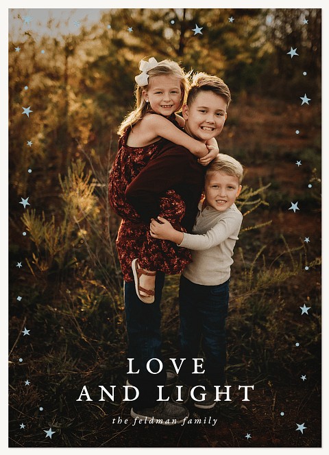 Starry Frame Hanukkah Cards