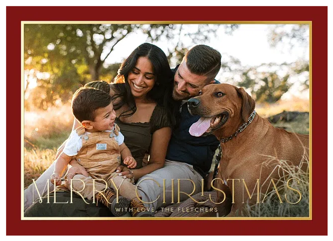 Elegant Noel Personalized Holiday Cards
