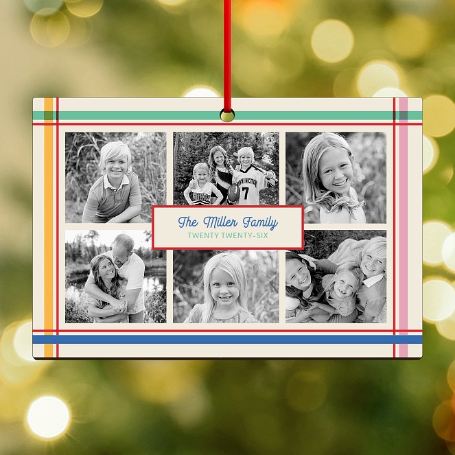Brightly Framed Personalized Ornaments
