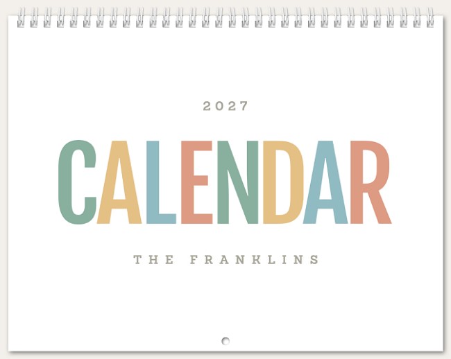 Multi-Color Calendar Custom Photo Calendars