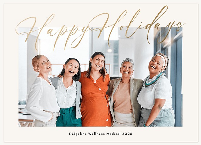 Abundant Wishes Business Holiday Cards