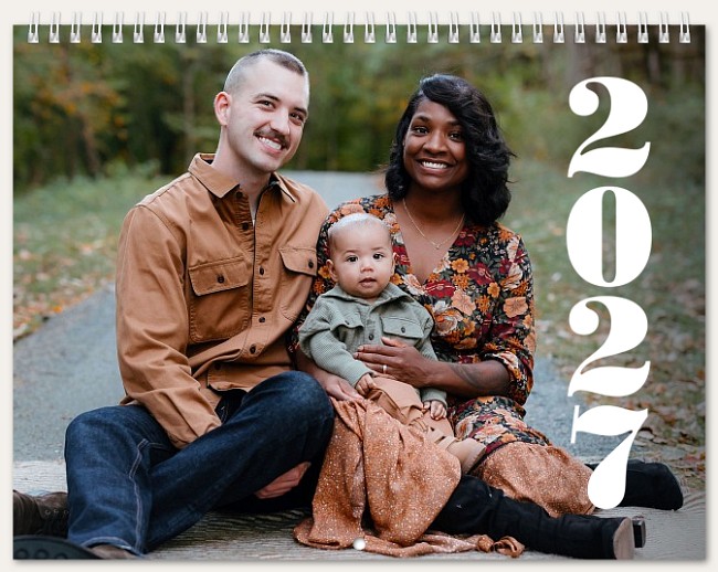 Vertical Year Calendar Personalized Photo Calendars