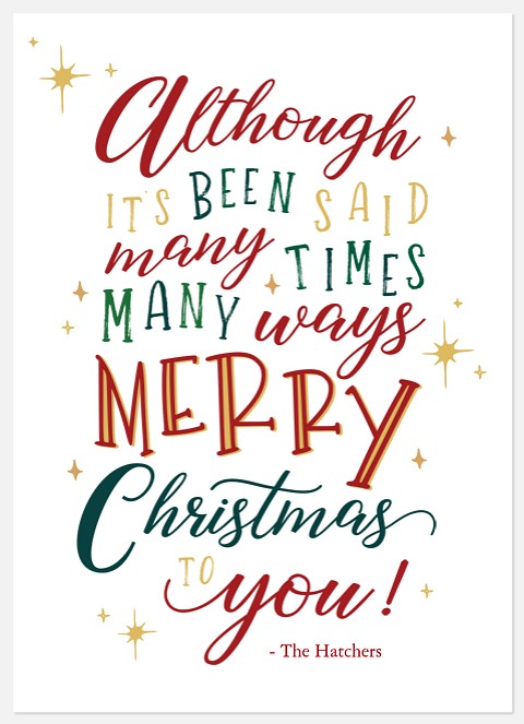 Many Ways Holiday Photo Cards
