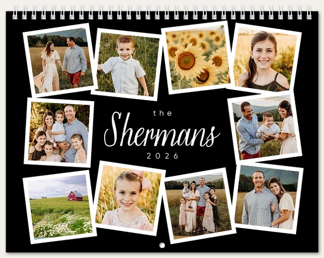 Snapshot Border Calendar Custom Photo Calendars