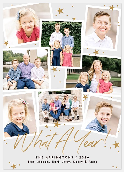 Scattered Stars Holiday Photo Cards