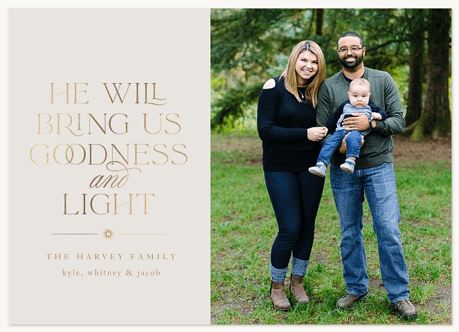 Bring Us Goodness Personalized Holiday Cards