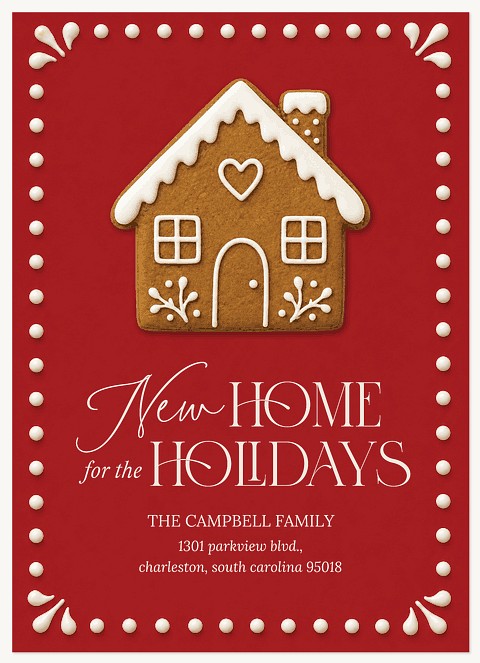 Cookie House Personalized Holiday Cards