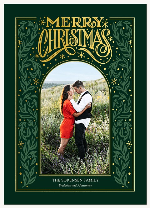 Winter Archway Raised Gloss Holiday Cards