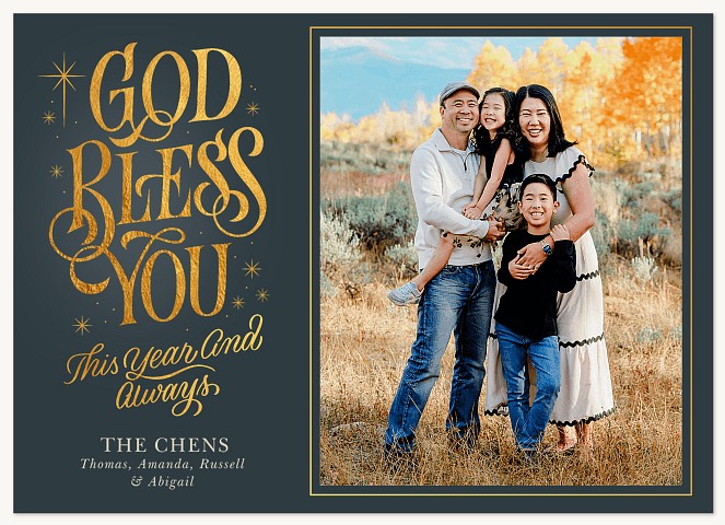 Grace and Glory Personalized Holiday Cards