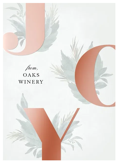 Joyful Elegance Business Holiday Cards
