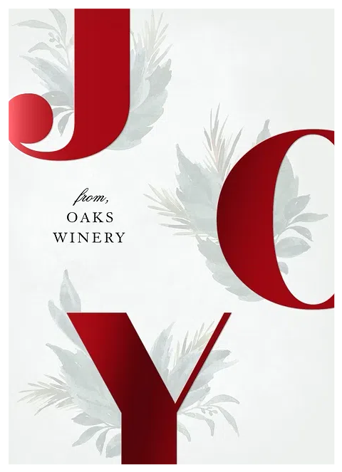 Joyful Elegance Business Holiday Cards