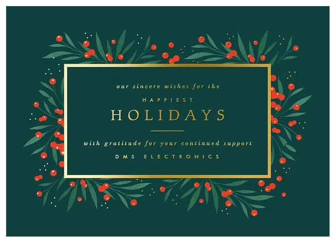 Festive Berries Business Holiday Cards