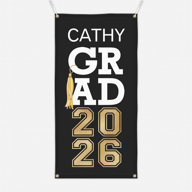 Playful Tassel Graduation Banner  Graduation Banners
