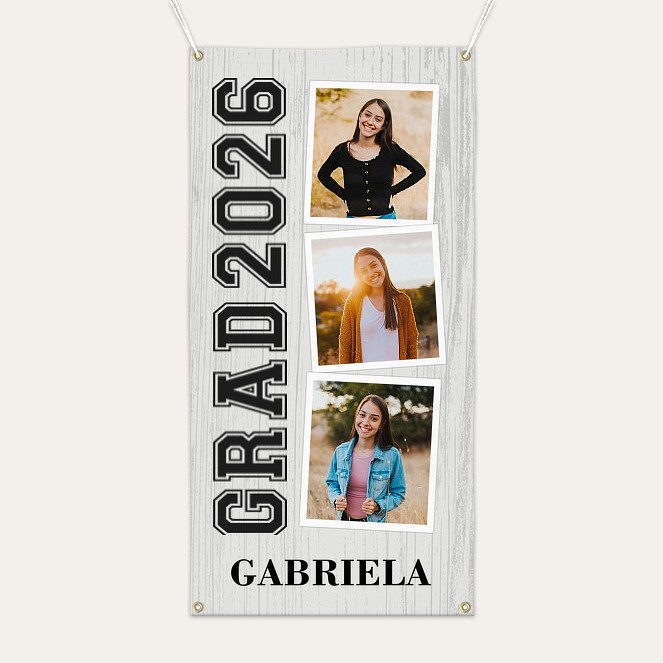 Vertical Stack Graduation Banner Custom Banners