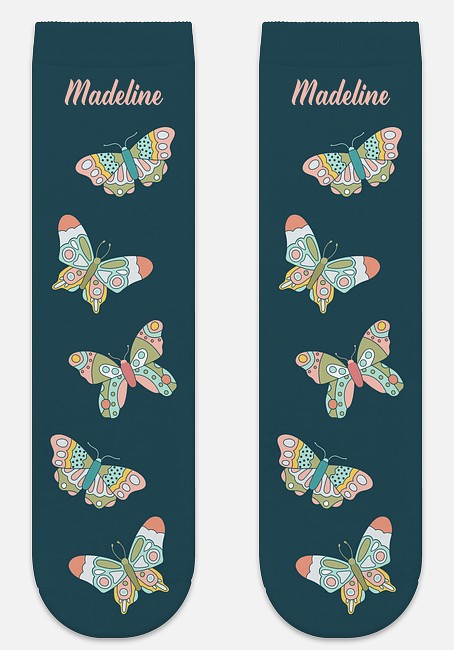 Swift Butterflies Custom Socks