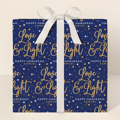  Hanukkah Wishes Wrapping Paper