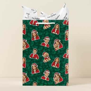 Cartoon of You Santa's Helpers Gift Bags