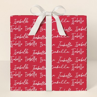 Celebration Script Wrapping Paper