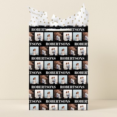 Photo Names Gift Bags