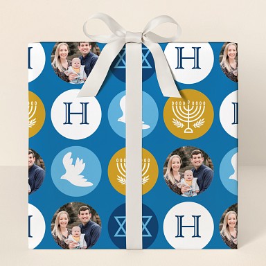 Menorah Moments Wrapping Paper