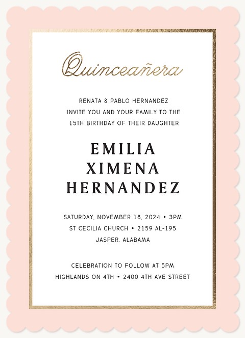 quinceanera invitations in spanish