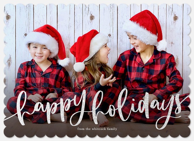 Bold Sparkle Holiday Photo Cards
