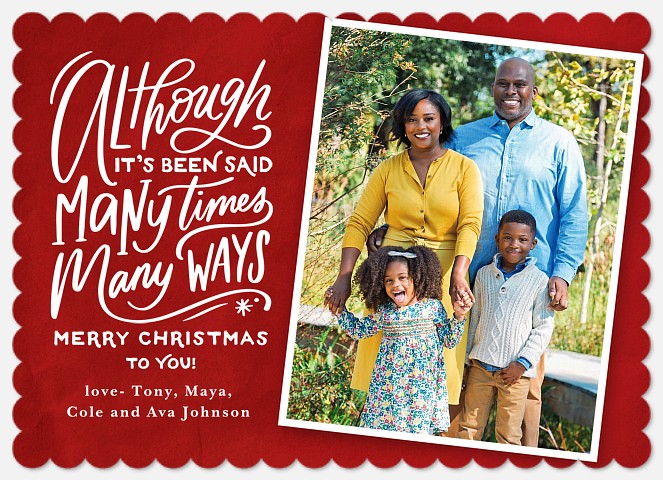 Lyrical Whimsy Holiday Photo Cards