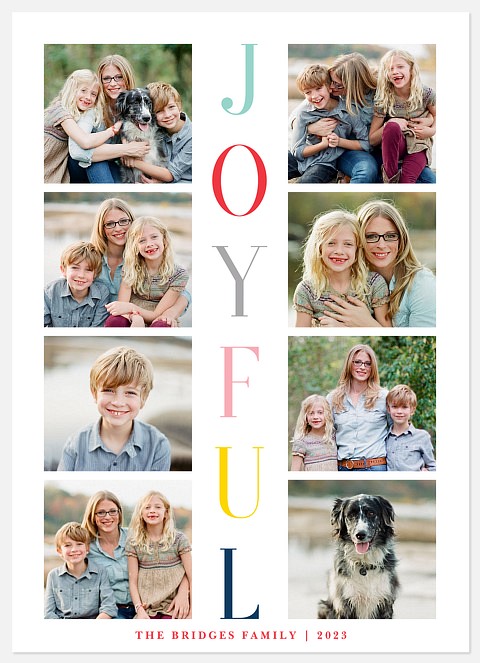 Joyful Stack Holiday Photo Cards