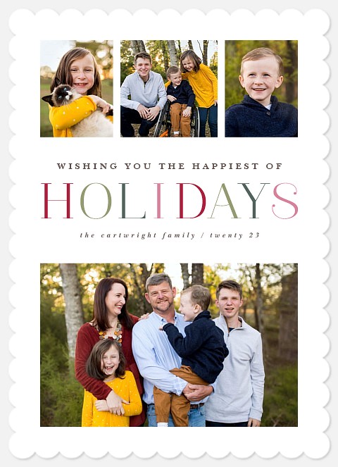 Happiest of Holidays Holiday Photo Cards
