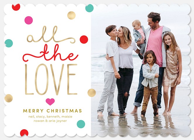 All the Love Holiday Photo Cards