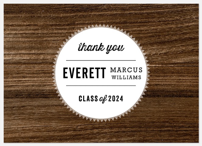 Rustic Seal Thank You Cards 