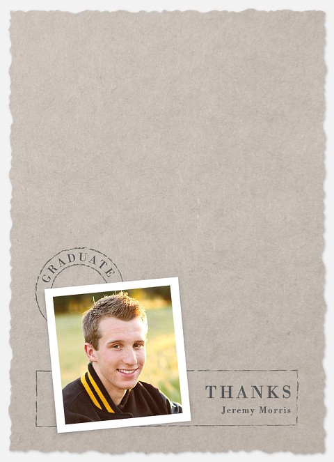 Rustic Stamp Thank You Cards 