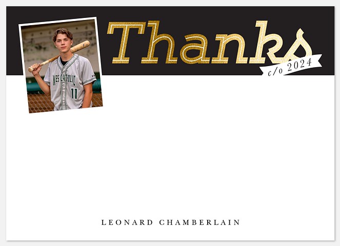 Classic Sport Thank You Cards 