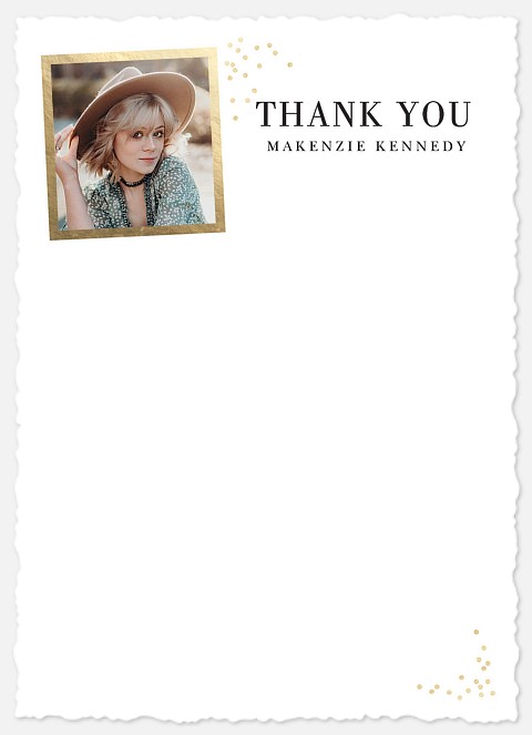 Sophisticated Snapshot Thank You Cards 
