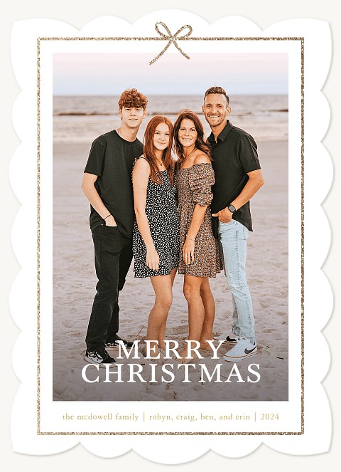 Glittering Gift | Personalized Holiday Cards