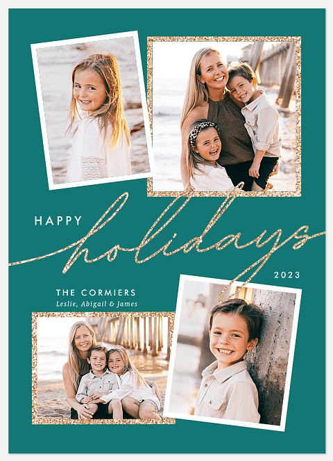 Sparkling Elegance Holiday Photo Cards