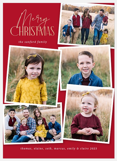 Festive Snapshots Holiday Photo Cards